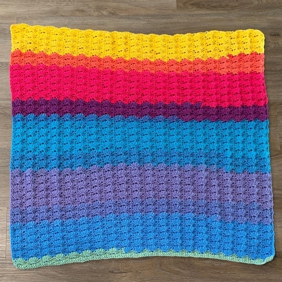 Handmade Other - NEW Colorful Crochet Baby Blanket